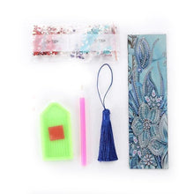 Carica l'immagine nel visualizzatore di Gallery, Segnalibro Diamond Painting Fiori Blu