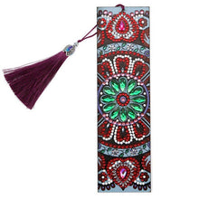 Carica l'immagine nel visualizzatore di Gallery, Segnalibro Diamond Painting Fiore con Cuore