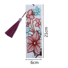 Carica l'immagine nel visualizzatore di Gallery, Segnalibro Diamond Painting Fiori Rossi