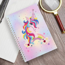 Carica l'immagine nel visualizzatore di Gallery, Quaderno Diamond Painting Unicorno Rosa