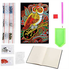 Carica l'immagine nel visualizzatore di Gallery, Quaderno Diamond Painting Gufo con Violino