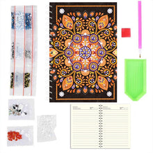 Carica l'immagine nel visualizzatore di Gallery, Quaderno Diamond Painting con Mandala