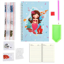 Carica l'immagine nel visualizzatore di Gallery, Quaderno Diamond Painting Sirena Azzurro Chiaro