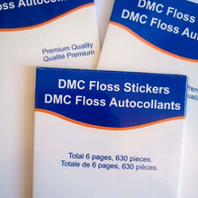 Carica l'immagine nel visualizzatore di Gallery, Etichette Premium Diamond Painting con tutti i 630 numeri DMC