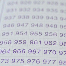 Carica l'immagine nel visualizzatore di Gallery, Etichette Premium Diamond Painting con tutti i 630 numeri DMC