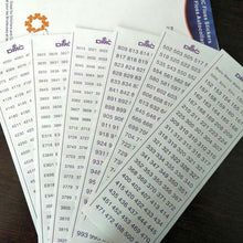 Carica l'immagine nel visualizzatore di Gallery, Etichette Premium Diamond Painting con tutti i 630 numeri DMC
