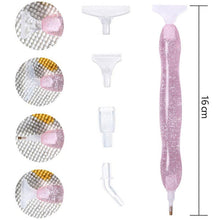 Carica l'immagine nel visualizzatore di Gallery, Penna Premium Diamond Painting Ergonomica Glitter Rosa 5 Varianti