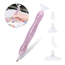 Carica l'immagine nel visualizzatore di Gallery, Penna Premium Diamond Painting Ergonomica Glitter Rosa 5 Varianti