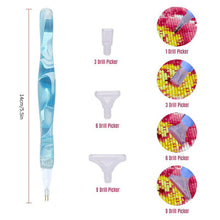 Carica l'immagine nel visualizzatore di Gallery, Penna Premium Diamond Painting Onde Blu Chiaro 5 Varianti