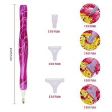 Carica l'immagine nel visualizzatore di Gallery, Penna Premium Diamond Painting Onde Viola 5 Varianti