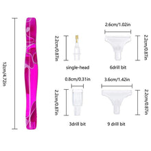 Carica l'immagine nel visualizzatore di Gallery, Penna Premium Diamond Painting Onde Viola 5 Varianti