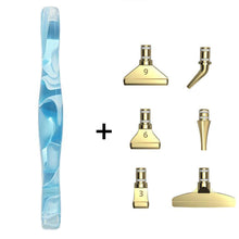 Carica l'immagine nel visualizzatore di Gallery, Penna Premium Diamond Painting Onde Blu Chiaro 5 Varianti