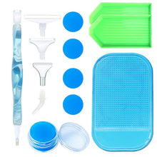 Carica l'immagine nel visualizzatore di Gallery, Penna Premium Diamond Painting Onde Blu Chiaro 5 Varianti