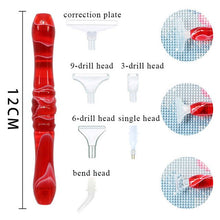 Carica l'immagine nel visualizzatore di Gallery, Penna Premium Diamond Painting Rossa 5 Varianti