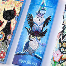 Carica l&#39;immagine nel visualizzatore di Gallery, Astuccio per Penne Diamond Painting Gufi