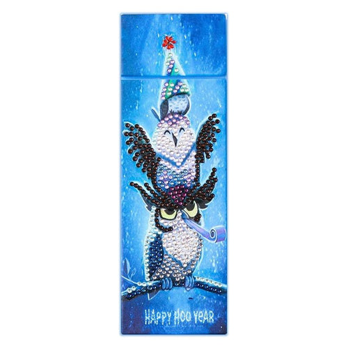 Scatola di Penna Diamond Painting Gufi