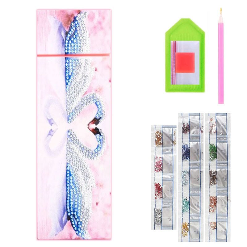 Astuccio per penne Diamond Painting Cigni