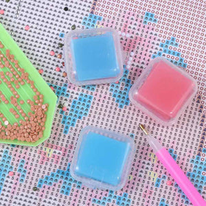 Contenitore per Cera Diamond Painting con 6 Accessori di Cera