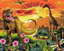 Carica l'immagine nel visualizzatore di Gallery, Dipingere con i numeri - Dinosauri