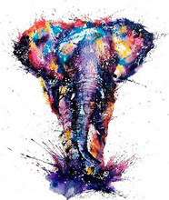Carica l'immagine nel visualizzatore di Gallery, Dipingere con i numeri - Elefante Asiatico Acrilico