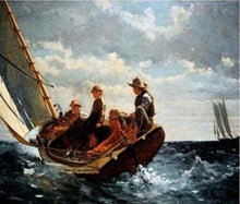 Carica l'immagine nel visualizzatore di Gallery, Dipingere con i numeri - Bambini Su Una Barca A Vela