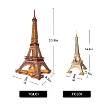 Carica l&#39;immagine nel visualizzatore di Gallery, Puzzle 3D - Notte della Torre Eiffel