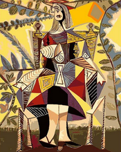 Carica l'immagine nel visualizzatore di Gallery, Dipingere con i numeri - Donna Su Una Sedia