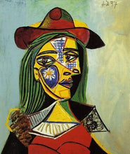 Carica l'immagine nel visualizzatore di Gallery, Dipingere con i numeri - Picasso Donna Con Cappello E Collo Di Pelliccia