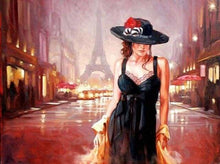 Carica l'immagine nel visualizzatore di Gallery, Dipingere con i numeri - Donna Per Le Strade Di Parigi