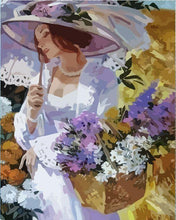 Carica l'immagine nel visualizzatore di Gallery, Dipingere con i numeri - Donna Romantica