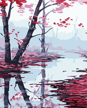 Carica l'immagine nel visualizzatore di Gallery, Dipingere con i numeri - Foglie Di Acero Rosse