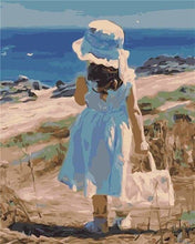 Carica l'immagine nel visualizzatore di Gallery, Dipingere con i numeri - Ragazza Con La Sua Borsa Estiva