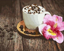 Carica l'immagine nel visualizzatore di Gallery, Dipingere con i numeri - Caffè E Fiori