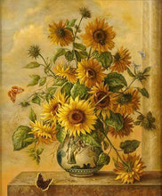 Carica l'immagine nel visualizzatore di Gallery, Dipingere con i numeri - Grande Mazzo Di Girasoli