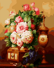 Carica l'immagine nel visualizzatore di Gallery, Dipingere con i numeri - Fiori E Uva