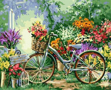 Carica l'immagine nel visualizzatore di Gallery, Dipingere con i numeri - Fiori E Biciclette