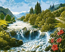 Carica l'immagine nel visualizzatore di Gallery, Dipingere con i numeri - Cascata