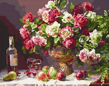 Carica l'immagine nel visualizzatore di Gallery, Dipingere con i numeri - Fiori, Vino E Frutta