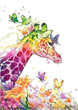 Carica l'immagine nel visualizzatore di Gallery, Dipingere con i numeri - Giraffa Moderna E Colorata