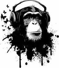 Carica l'immagine nel visualizzatore di Gallery, Dipingere con i numeri - Gorilla Con Le Cuffie