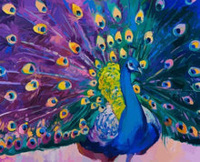 Carica l'immagine nel visualizzatore di Gallery, Dipingere con i numeri - Grande Pavone