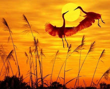 Carica l'immagine nel visualizzatore di Gallery, Dipingere con i numeri - Gru Al Tramonto