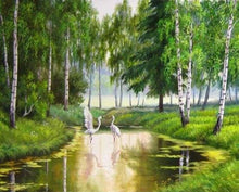 Carica l'immagine nel visualizzatore di Gallery, Dipingere con i numeri - Aironi Nello Stagno