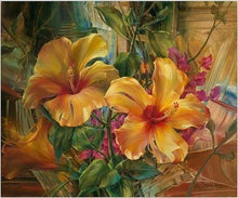 Carica l'immagine nel visualizzatore di Gallery, Dipingere con i numeri - Ibisco Arancione