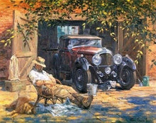 Carica l'immagine nel visualizzatore di Gallery, Dipingere con i numeri - Uomo Seduto Vicino Alla Sua Auto