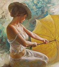 Carica l'immagine nel visualizzatore di Gallery, Dipingere con i numeri - Donna Sensuale Con L'Ombrello