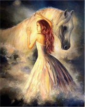 Carica l'immagine nel visualizzatore di Gallery, Dipingere con i numeri - Ragazza E Cavallo