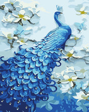 Carica l'immagine nel visualizzatore di Gallery, Dipingere con i numeri - Pavone Verticale
