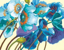 Carica l'immagine nel visualizzatore di Gallery, Dipingere con i numeri - Fiori Blu
