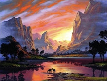 Carica l'immagine nel visualizzatore di Gallery, Dipingere con i numeri - Lago E Montagne